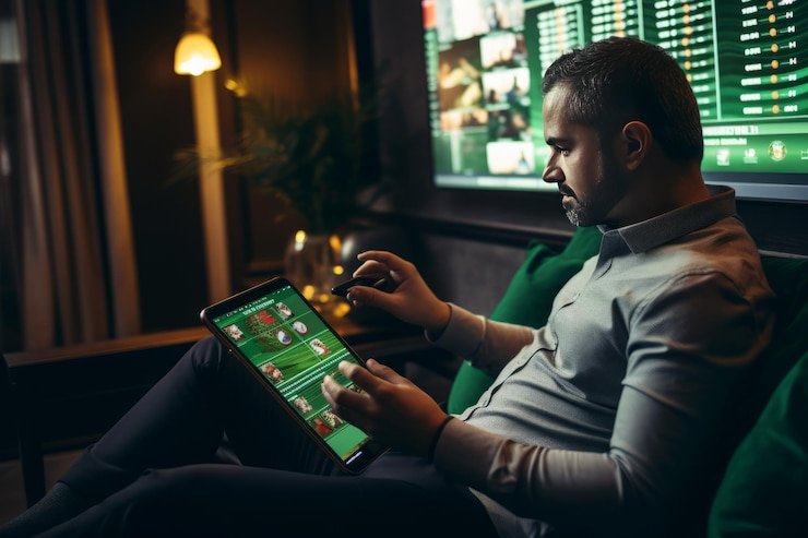 Antarmuka Permainan Dadu di asgar78 menampilkan dadu virtual dan pilihan taruhan